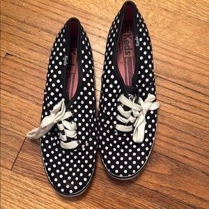 Keds Black and White Polka Dot Sneakers